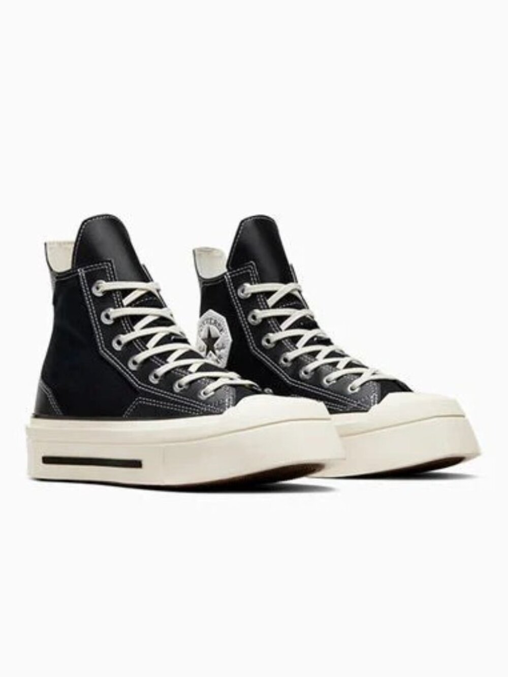 😍NWT😍 Converse Chuck 70 De Luxe Squared High - Black/Egret Women's 8/Men's 6 - Picture 14 of 16
